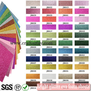 Multi color glitter eva foam / 2mm colorful glitter eva foam sheet/ fashion glitter eva foam